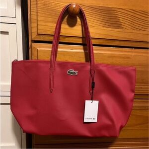 NWT Lacoste Women’s Red Tote Bag